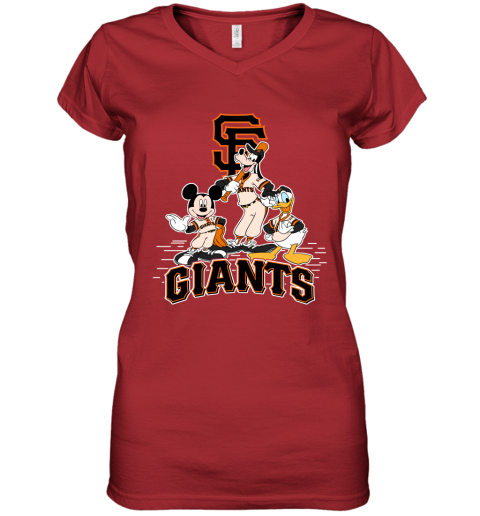 MLB San Francisco Giants Mickey Mouse Donald Duck Goofy Baseball T