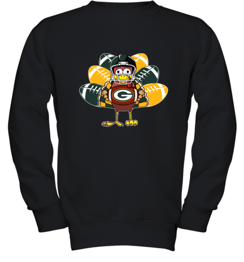 Green Bay PackersTurkey Football Thanksgiving Youth Sweatshirt