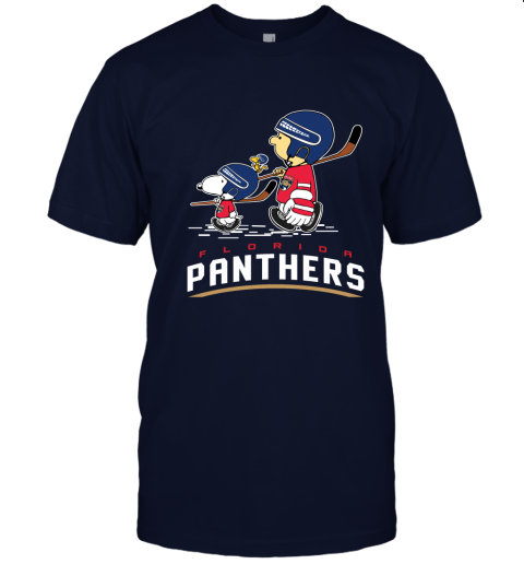 Let's Play Floria Panthers Ice Hockey Snoopy NHL Unisex Jersey Tee
