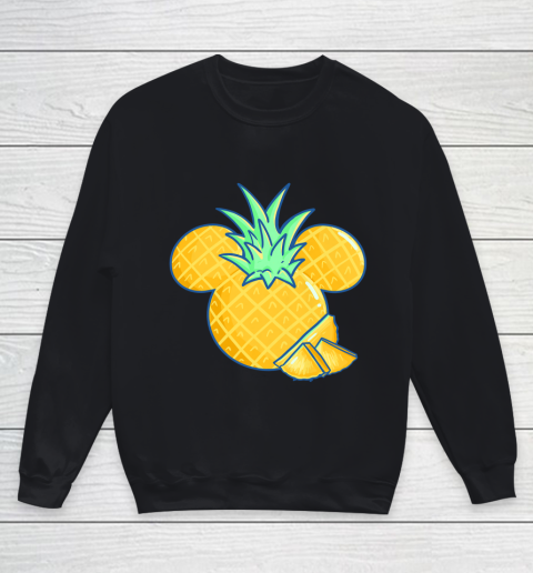 Disney Mickey Friends Mickey Pineapple Logo Youth Sweatshirt