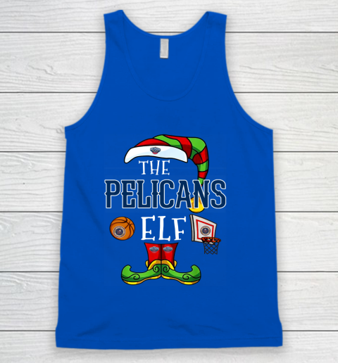 New Orleans Pelicans Christmas ELF Funny NBA Tank Top 4