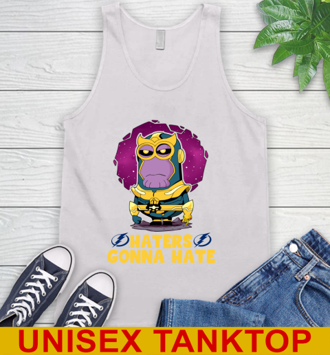 NHL Hockey Tampa Bay Lightning Haters Gonna Hate Thanos Minion Marvel Shirt Tank Top