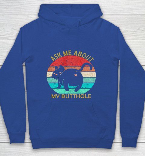 Funny Cat Kitten Tee Ask me about my BUTTHOLE Youth Hoodie - Image 7