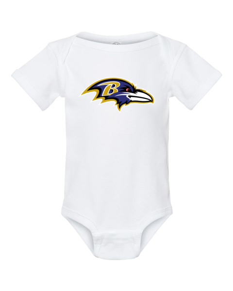 Newborn & Infant Purple Baltimore Ravens Team Logo Bodysuit