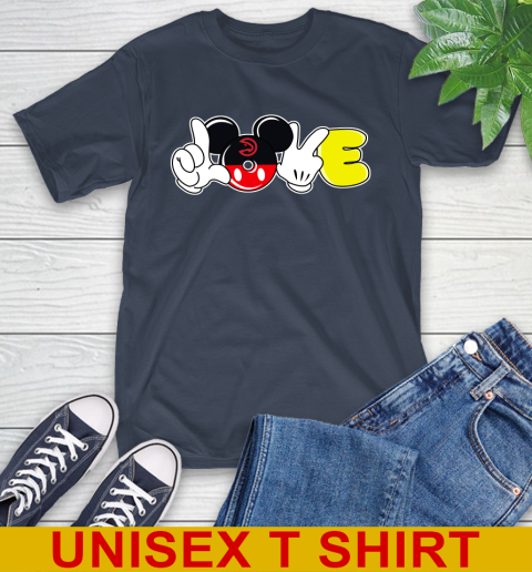 Atlanta Hawks NBA Basketball Love Mickey Disney Sports T-Shirt 4