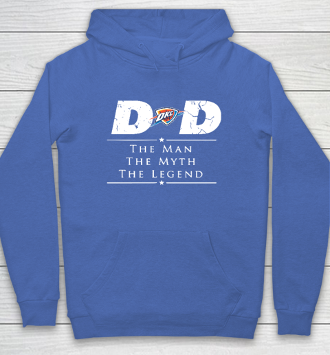 Oklahoma City Thunder NBA Basketball Dad The Man The Myth The Legend Hoodie 6