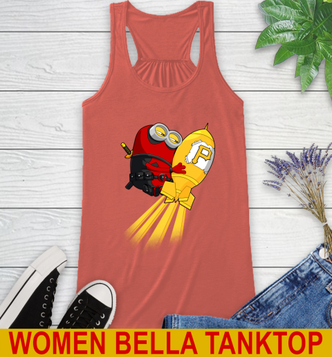 MLB Baseball Pittsburgh Pirates Deadpool Minion Marvel Shirt Racerback Tank 3