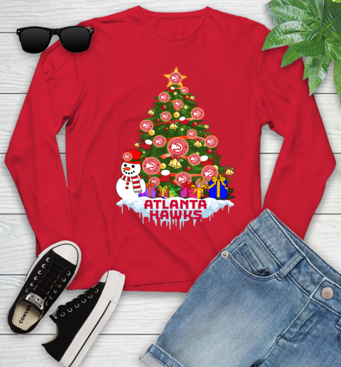 Atlanta Hawks Merry Christmas NBA Basketball Sports Youth Long Sleeve 11