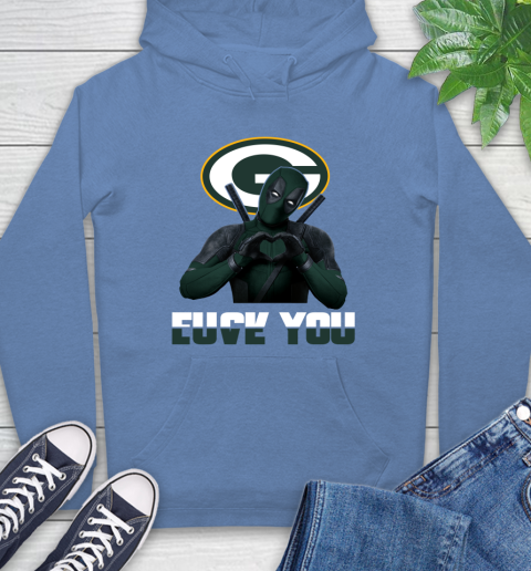 NHL Green Bay Packers Deadpool Love You Fuck You Football Sports Hoodie 11