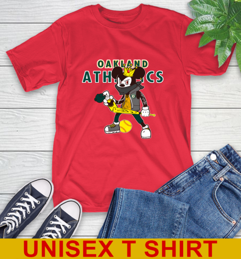 Oakland Athletics MLB Baseball Mickey Peace Sign Sports T-Shirt 10