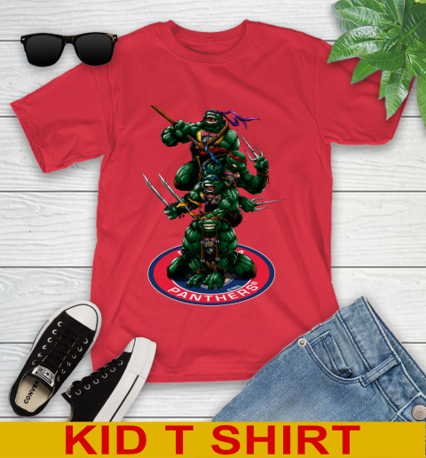 NHL Hockey Florida Panthers Teenage Mutant Ninja Turtles Shirt Youth T-Shirt 10