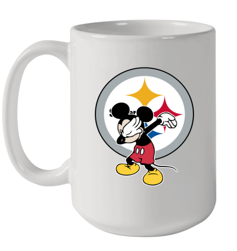 Pittsburgh Steelers NFL Football Dabbing Mickey Disney Sports Ceramic Mug 15oz