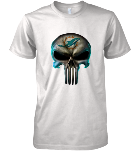 Miami Dolphins The Punisher Mashup Football Premium Men's T-Shirt