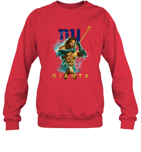 NFL New York Giants Aquaman DC Football Sports pMsqot7OSuu sweatshirt 35 95 151514 front red