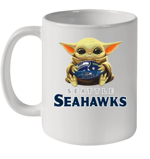 NFL Football Seattle Seahawks Baby Yoda Star Wars Shirt Ceramic Mug 11oz