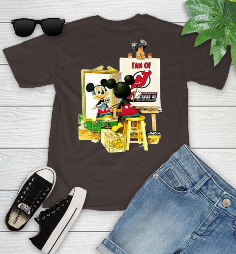 NHL Hockey New Jersey Devils Mickey Drawing Shirt 99