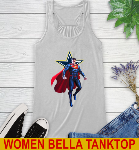 NFL Superman DC Sports Football Dallas Cowboys Racerback Tank