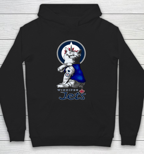 NHL My Cat Loves Winnipeg Jets Hockey Hoodie