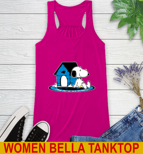 NFL Football Carolina Panthers Snoopy The Peanuts Movie Shirt Racerback Tank 8