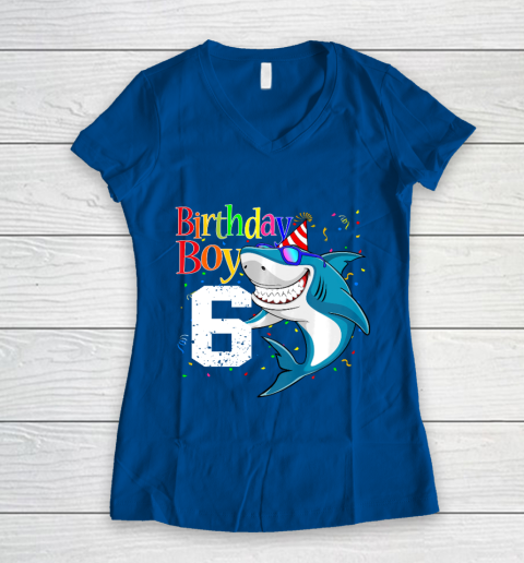Kids 6th Birthday Boy Shark Shirts Jaw-Some Six Shirt Boys