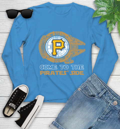 MLB Come To The Pittsburgh Pirates Side Star Wars Baseball Sports Youth Long Sleeve 8