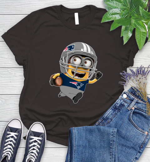 NFL New England Patriots Minions Disney Football Sports Women's T-Shirt 8