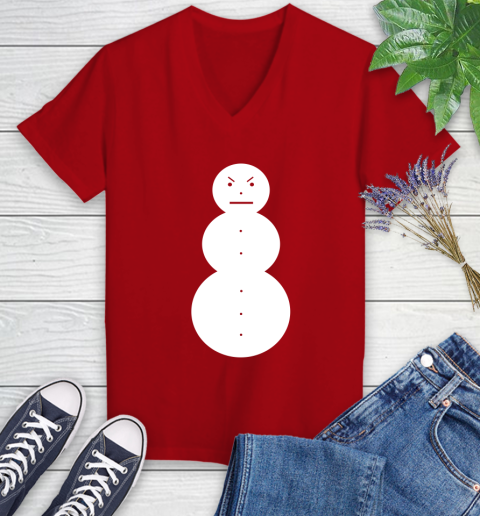 Jeezy Snowman Women's V-Neck T-Shirt 11