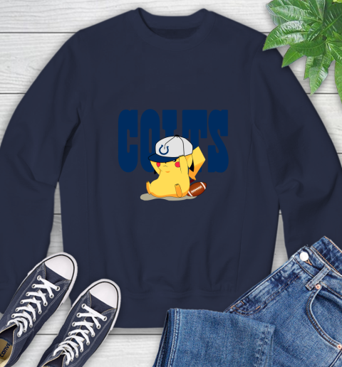 NFL Pikachu Football Sports Indianapolis Colts Sweatshirt 3
