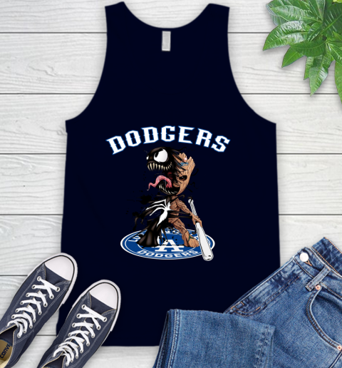 MLB Los Angeles Dodgers Baseball Venom Groot Guardians Of The Galaxy Tank Top 3