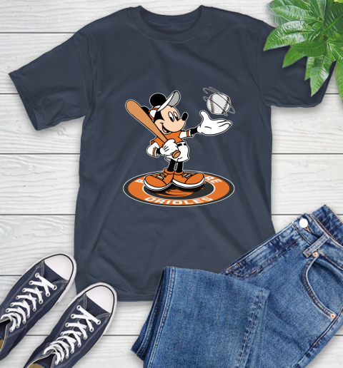 MLB Baseball Baltimore Orioles Cheerful Mickey Disney Shirt T-Shirt 5 MLB Baseball Baltimore Orioles Cheerful Mickey Disney Shirt T-Shirt - Image 5