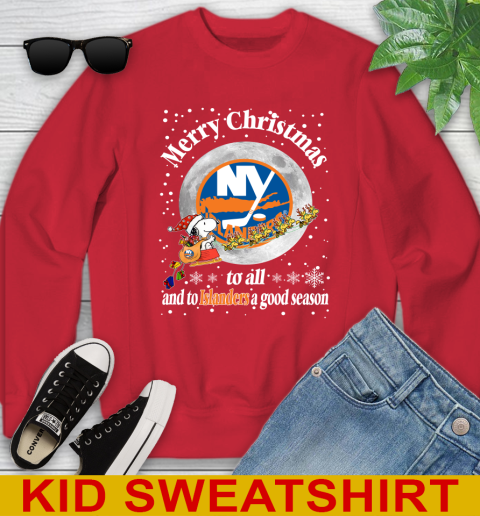New York Islanders Merry Christmas To All And To Islanders A Good Season NHL Hockey Sports Youth Sweatshirt 7