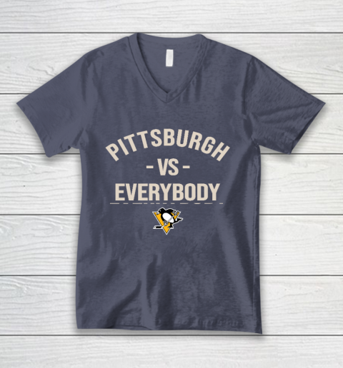 Pittsburgh Penguins Vs Everybody V-Neck T-Shirt 7