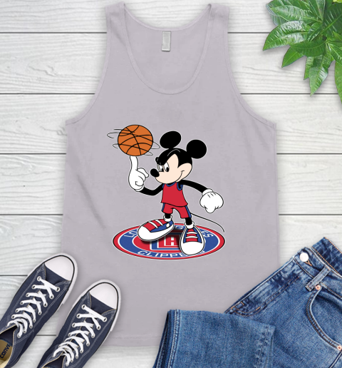 NBA Basketball LA Clippers Cheerful Mickey Disney Shirt Tank Top 4
