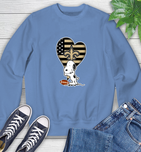 New Orleans Saints NFL Football The Peanuts Movie Adorable Snoopy Sweatshirt 11