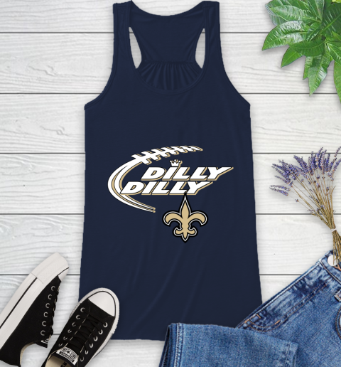 NFL New Orleans Saints Dilly Dilly Football Sports Racerback Tank 12