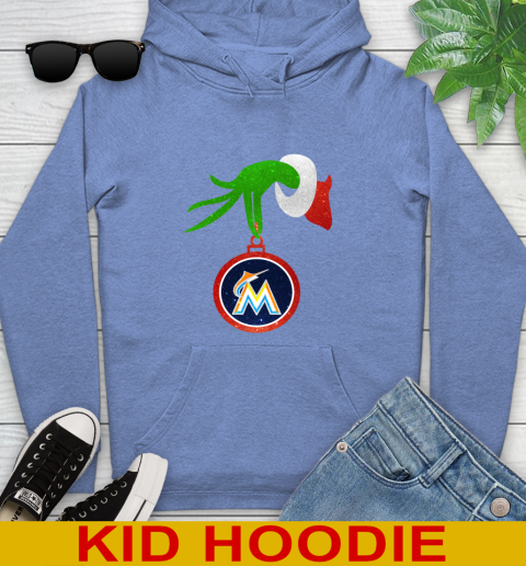 Miami Marlins Grinch Merry Christmas MLB Baseball Youth Hoodie 12