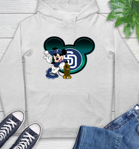 MLB San Diego Padres The Commissioner's Trophy Mickey Mouse Disney Hoodie