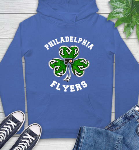 NHL Philadelphia Flyers Three Leaf Clover St Patrick's Day Hockey Sports Hoodie 9