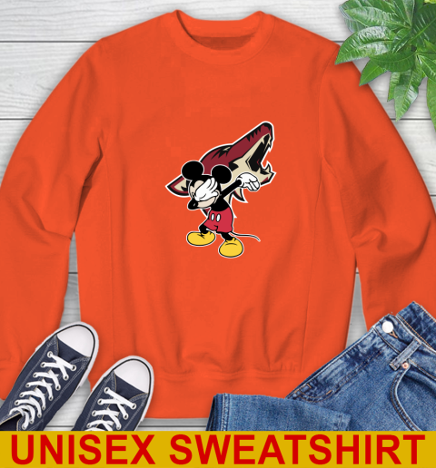 Arizona Coyotes NHL Hockey Dabbing Mickey Disney Sports Sweatshirt 4