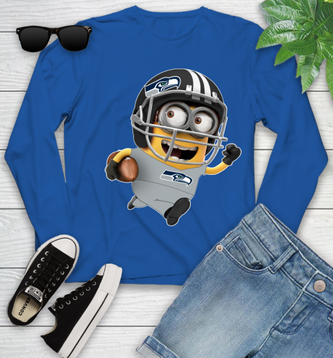 NFL Seattle Seahawks Minions Disney Football Sports Youth Long Sleeve 9