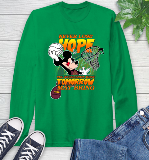 Cleveland Cavaliers NBA Basketball Mickey Disney Never Lose Hope Long Sleeve T-Shirt 8