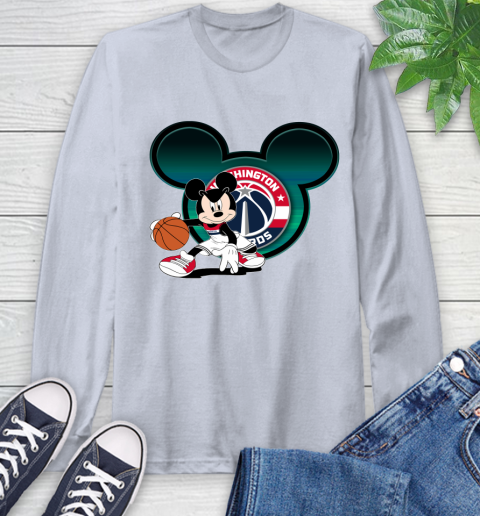 NBA Washington Wizards Mickey Mouse Disney Basketball Long Sleeve T-Shirt 6