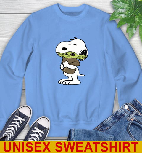 Snoopy Hugging Baby Yoda Shirt 35