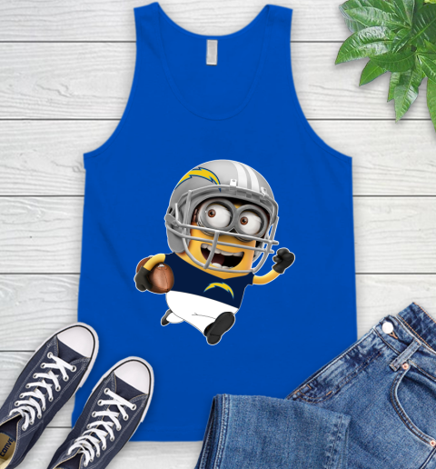 NFL San Diego Chargers Minions Disney Football Sports Tank Top 5