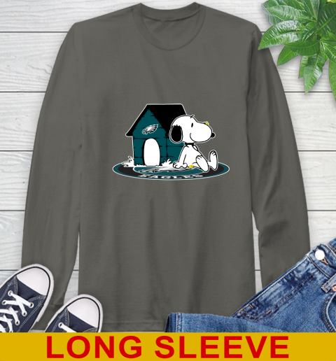 NFL Football Philadelphia Eagles Snoopy The Peanuts Movie Shirt Long Sleeve T-Shirt 8