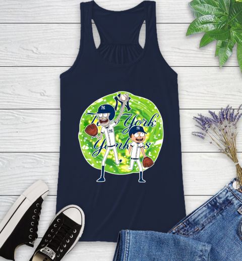 MLB New York Yankees Rick And Morty Baseball Sports Racerback Tank 12