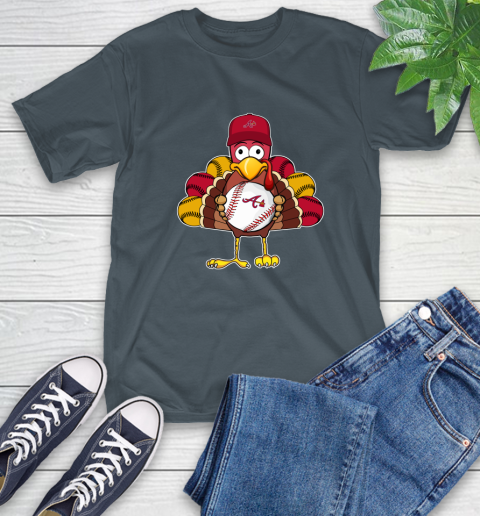 Atlanta Braves Turkey thanksgiving T-Shirt 9