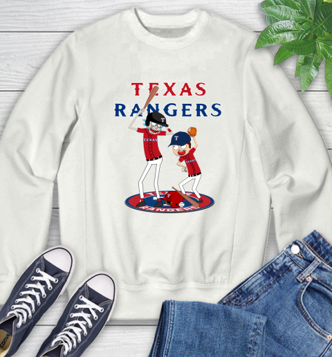 MLB Texas Rangers Rick And Morty Baseball 25