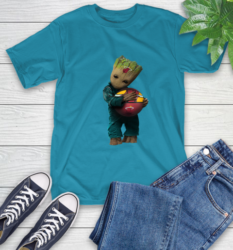 NBA Groot Guardians Of The Galaxy Basketball Sports Miami Heat T-Shirt 8