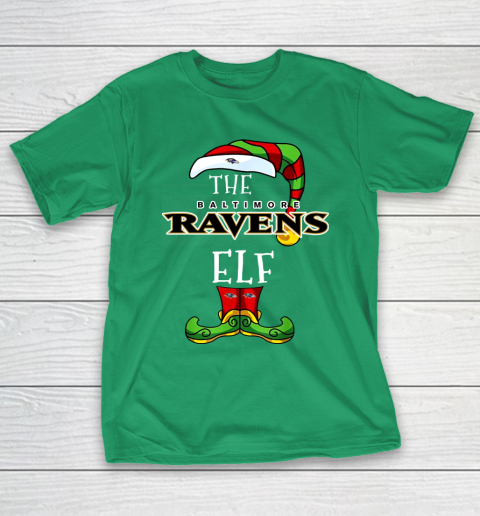 Baltimore Ravens Christmas ELF Funny NFL T-Shirt 5